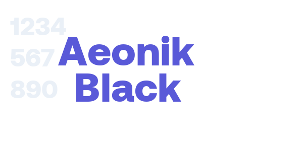 Aeonik Black font free