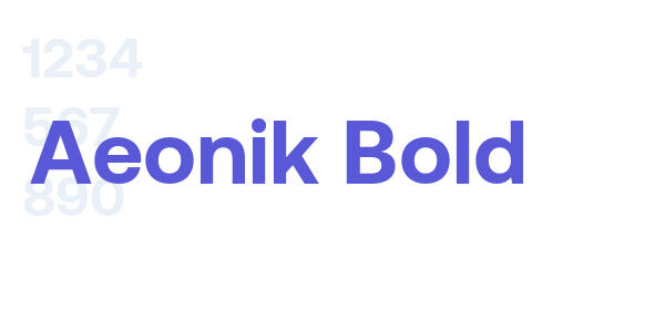 Aeonik Bold font free