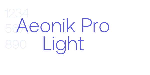 Aeonik Pro Light font free