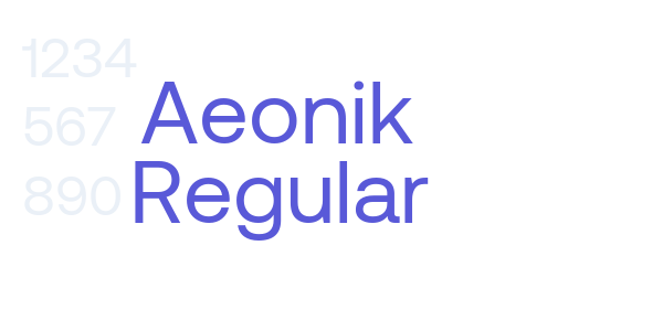 Aeonik Regular font free