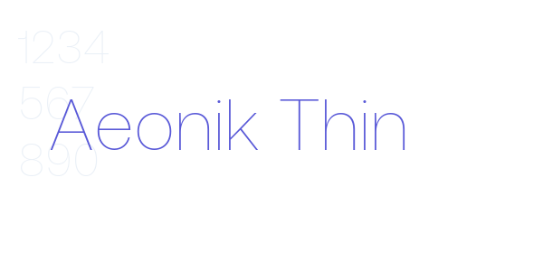 Aeonik Thin font free