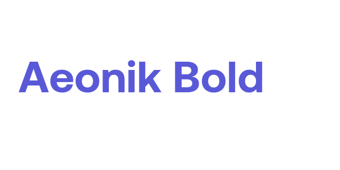 Aeonik Bold Font Download