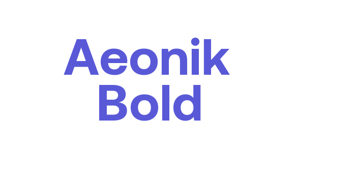 Aeonik Bold Font