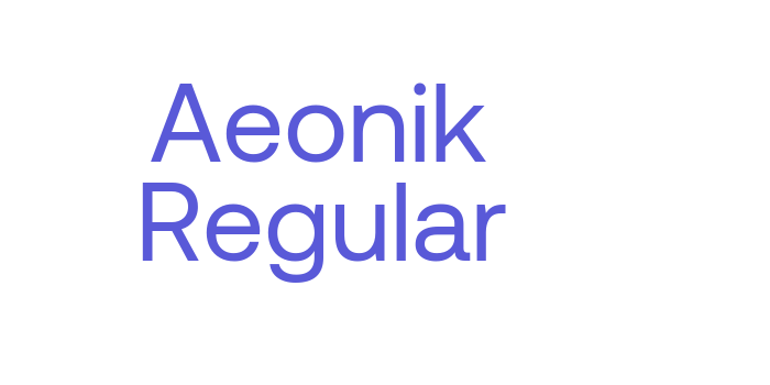 Aeonik Regular Font