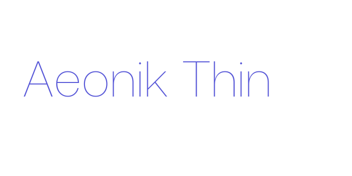 Aeonik Thin Font