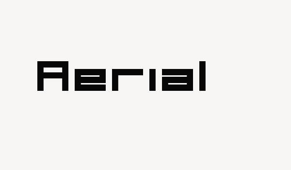 Aerial Font