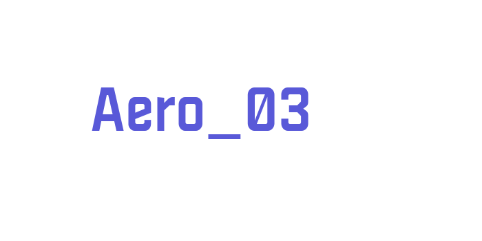 Aero_03 Font Download