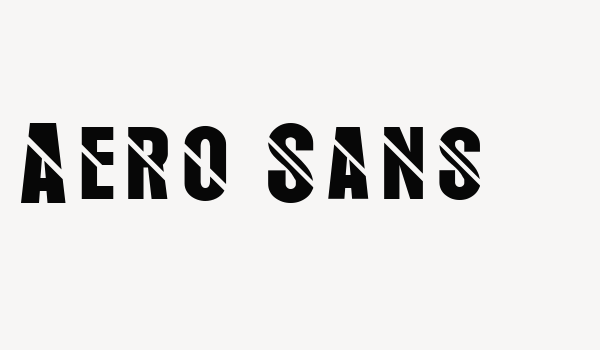 Aero Sans Font