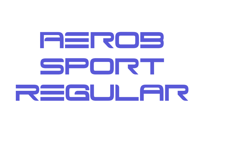 Aerob Sport Regular Font Download