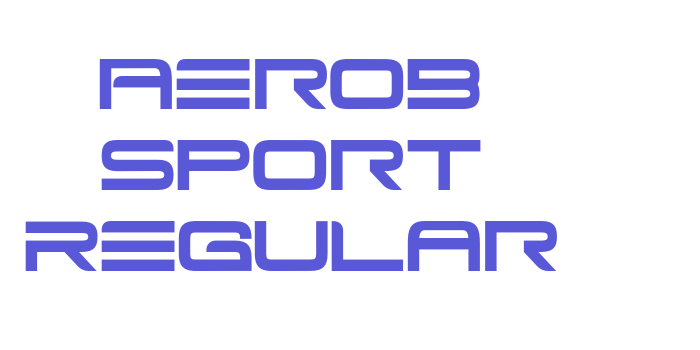 Aerob Sport Regular Font Download