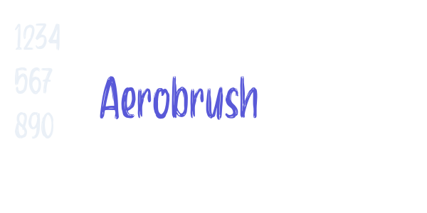 Aerobrush font free