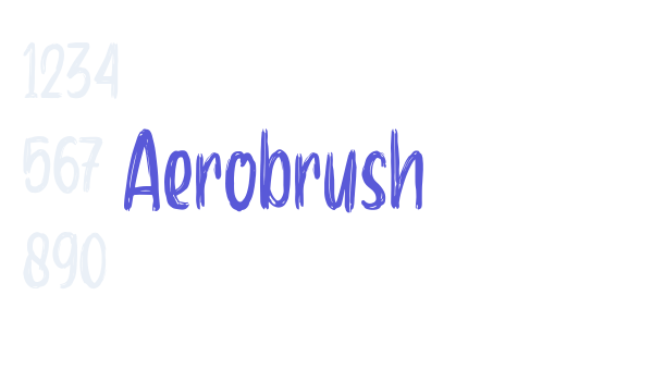 Aerobrush font free