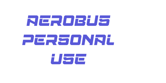 Aerobus Personal Use Font Download