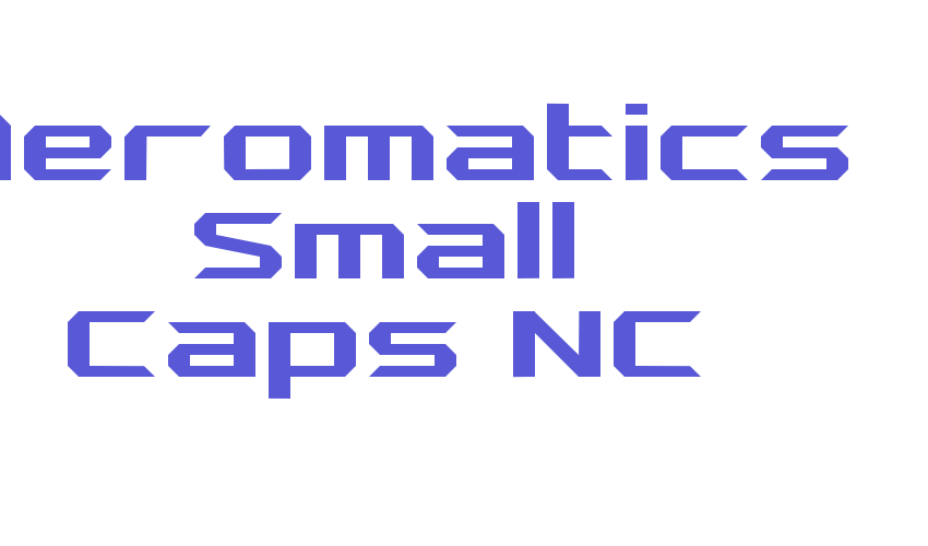 Aeromatics Small Caps NC Font Download