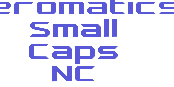 Aeromatics Small Caps NC Font