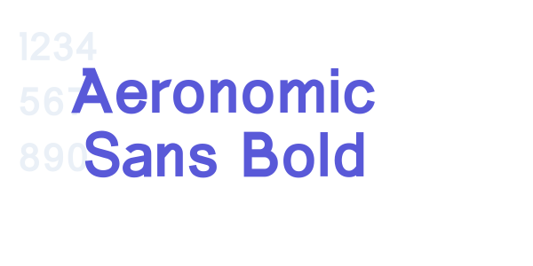 Aeronomic Sans Bold font free