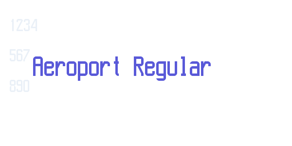 Aeroport Regular font free