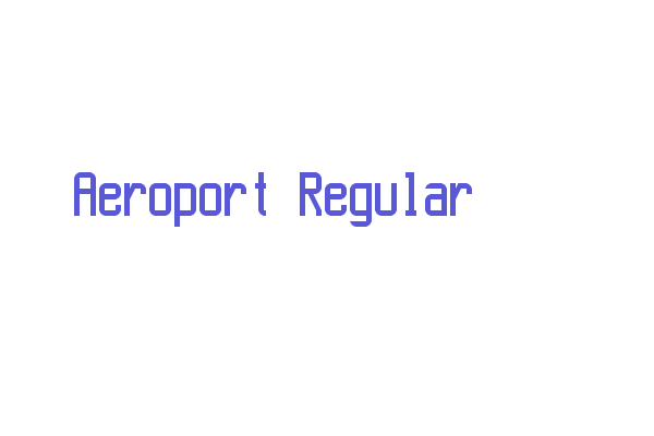 Aeroport Regular Font