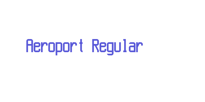 Aeroport Regular Font Download