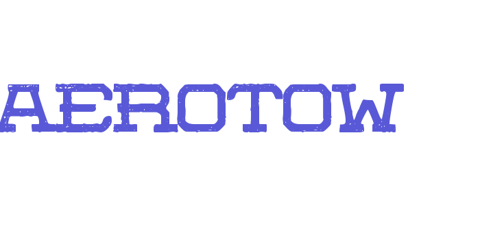 Aerotow Font