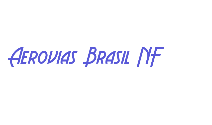 Aerovias Brasil NF Font