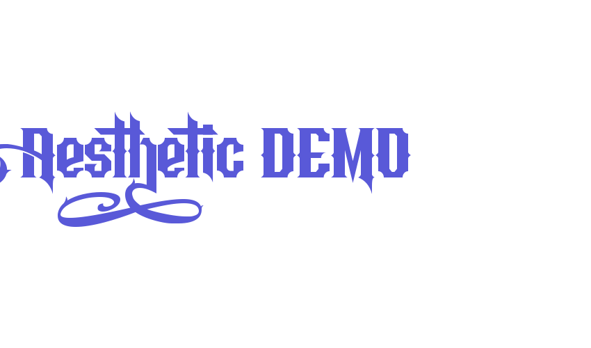 Aesthetic DEMO Font