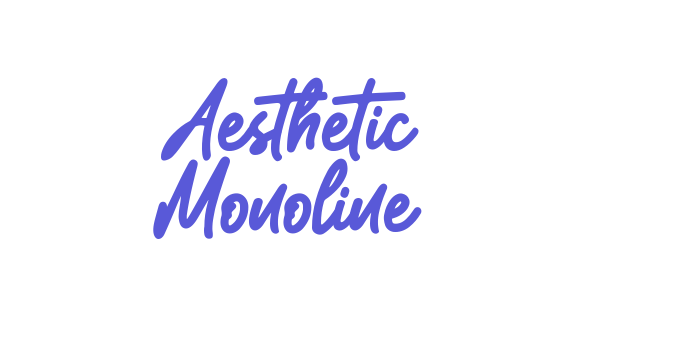 Aesthetic Monoline Font Download