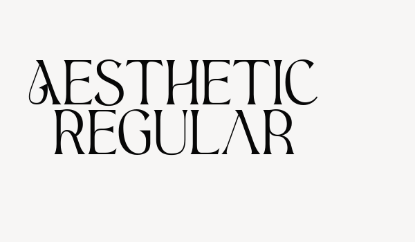 Aesthetic Regular Font