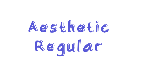 Aesthetic Regular Font Download