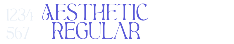 Aesthetic Regular-related font