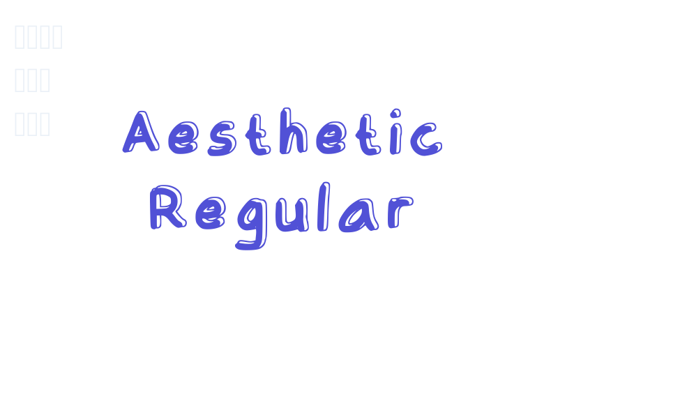 Aesthetic Regular-font-download