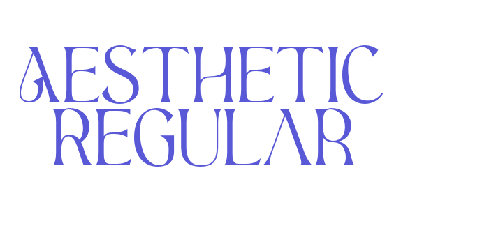 Aesthetic Regular Font