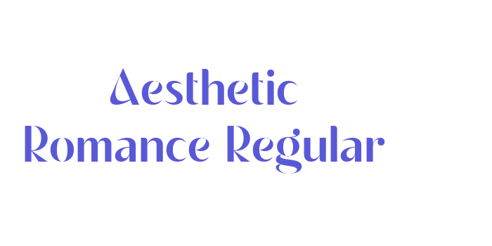 Aesthetic Romance Regular Font Download