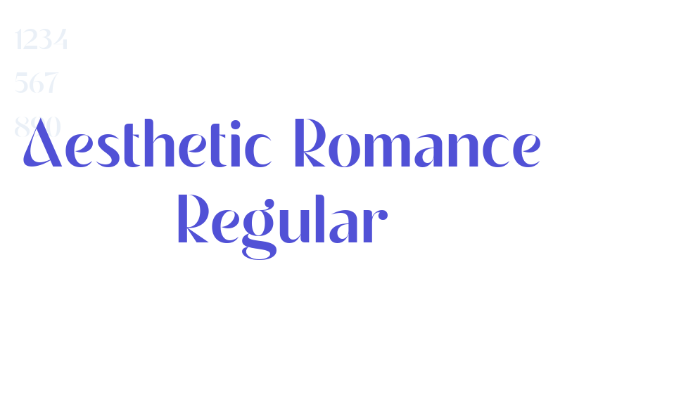 Aesthetic Romance Regular-font-download