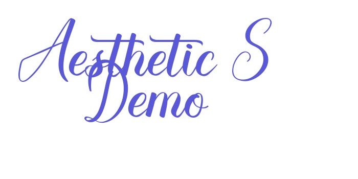 Aesthetic S Demo Font Download