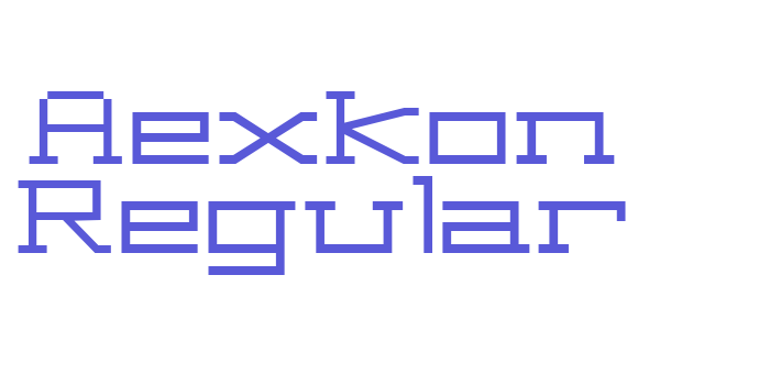 Aexkon Regular Font Download