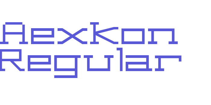 Aexkon Regular Font