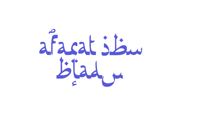 Afarat ibn Blady Font Download