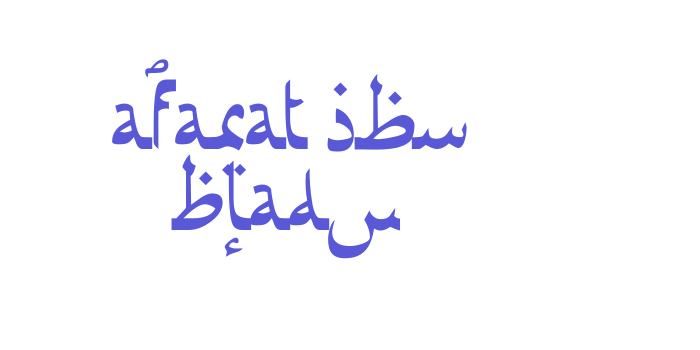 Afarat ibn Blady Font Download