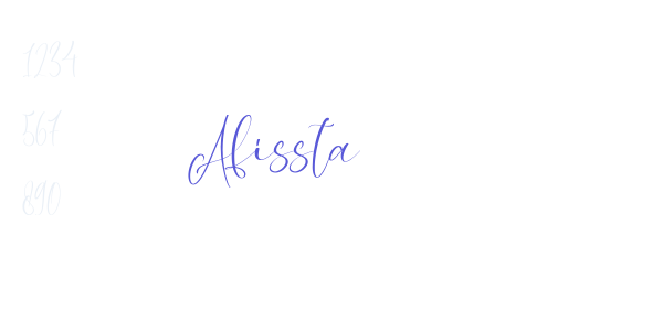 Afissta font free