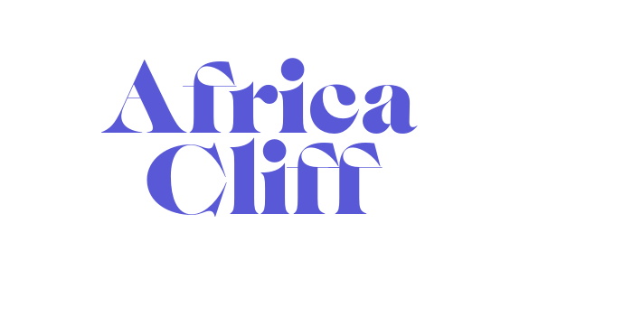 Africa Cliff Font