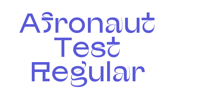 Afronaut Test Regular Font Download