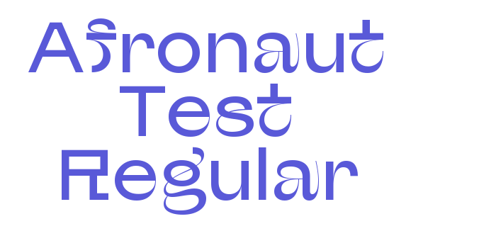 Afronaut Test Regular Font