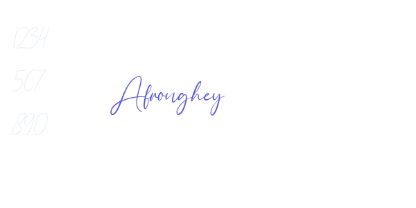 Afronghey font free