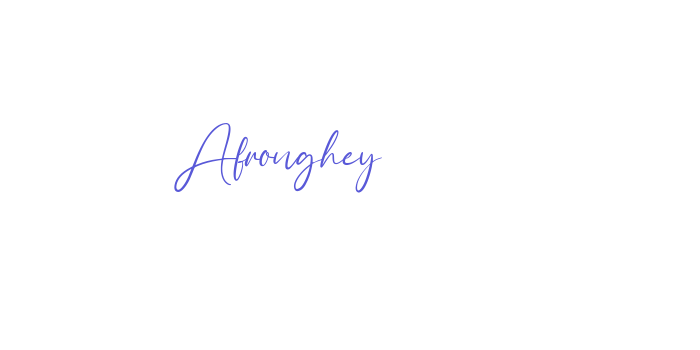 Afronghey Font