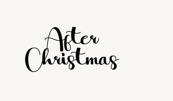 After Christmas Font