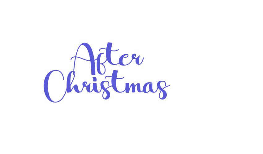 After Christmas Font