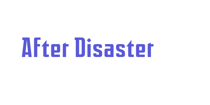 After Disaster Font Download