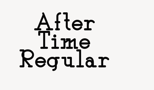 After Time Regular Font