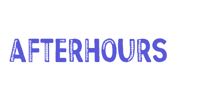 Afterhours Font